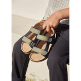 Wheat Sandal Cork Open Toe Corey Blue