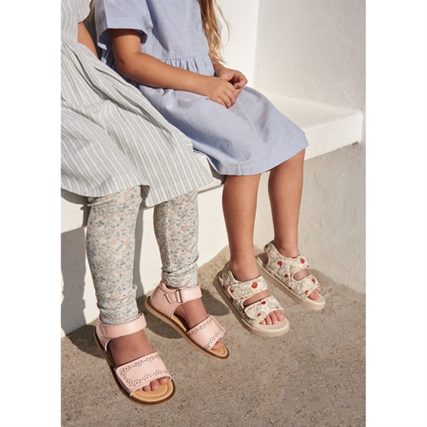 Wheat Sandal Open Toe Healy Print Clam Multi Flowers