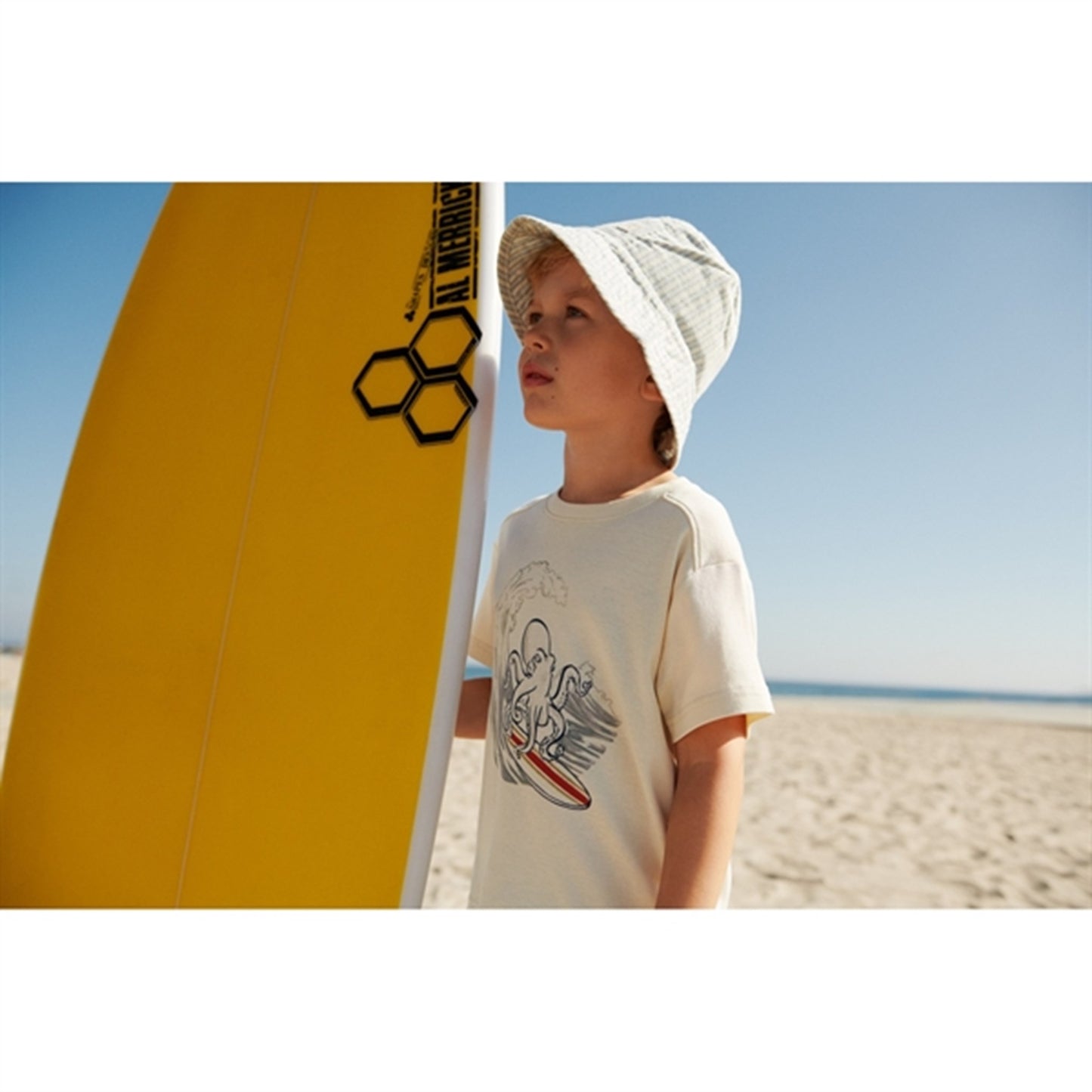 Wheat Aquablue Stripe Bucket Hat Alec