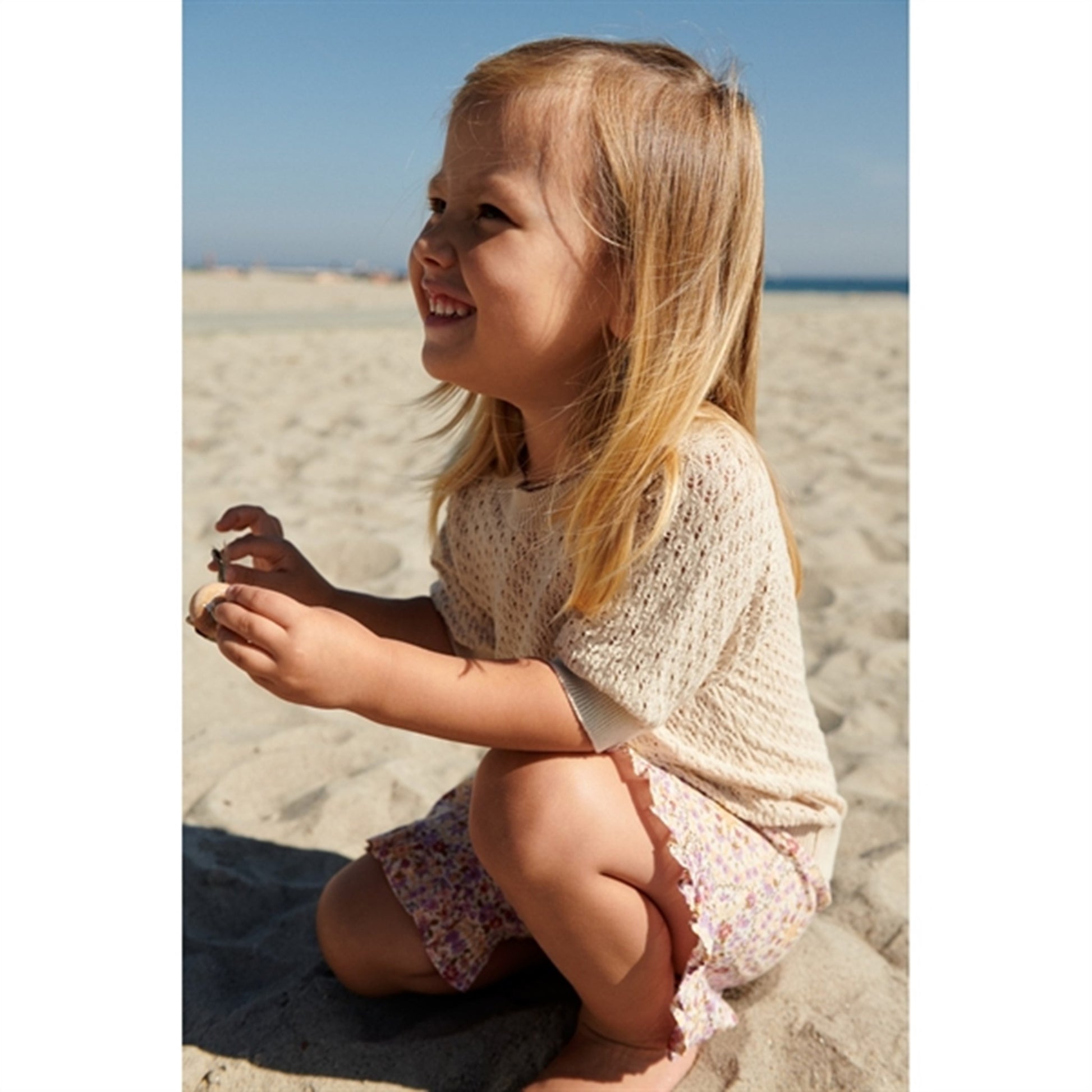 Wheat Sandshell Knit T-shirt Alva