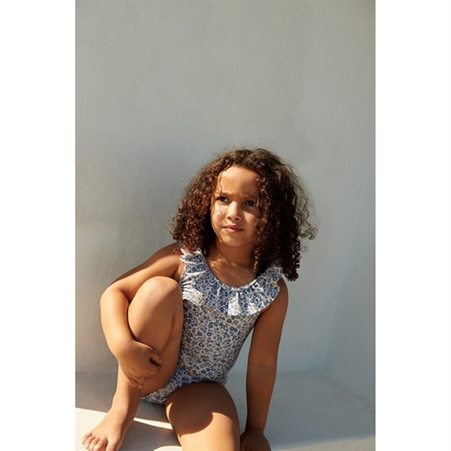 Wheat Blue Flower Meadow Swimsuit Marie-Louise