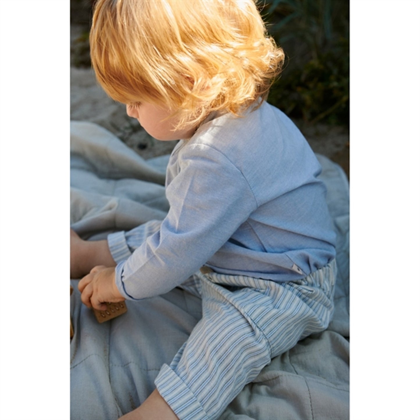 Wheat Aquablue Stripe Pants Arne