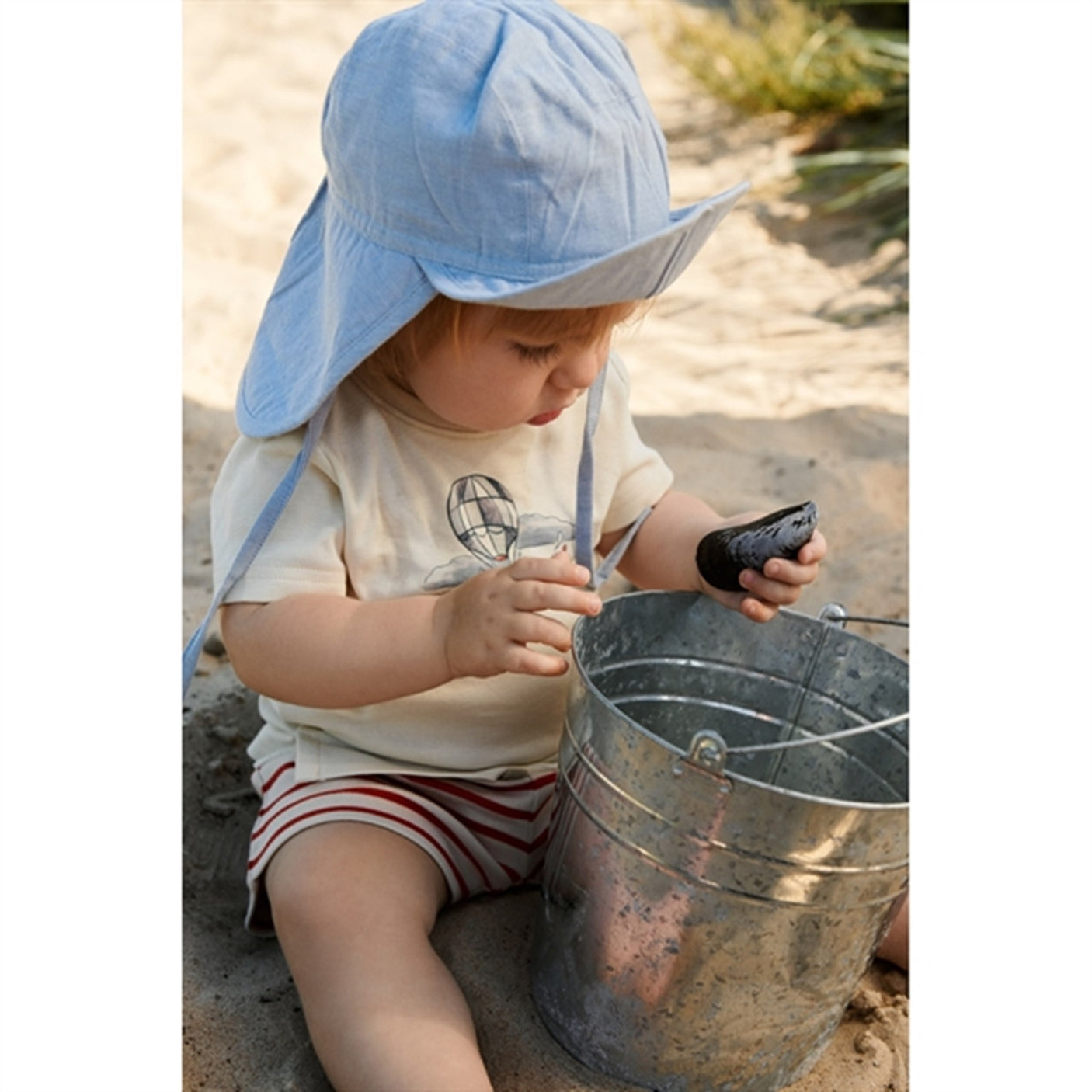 Wheat Blue Waves Sun Hat Albert