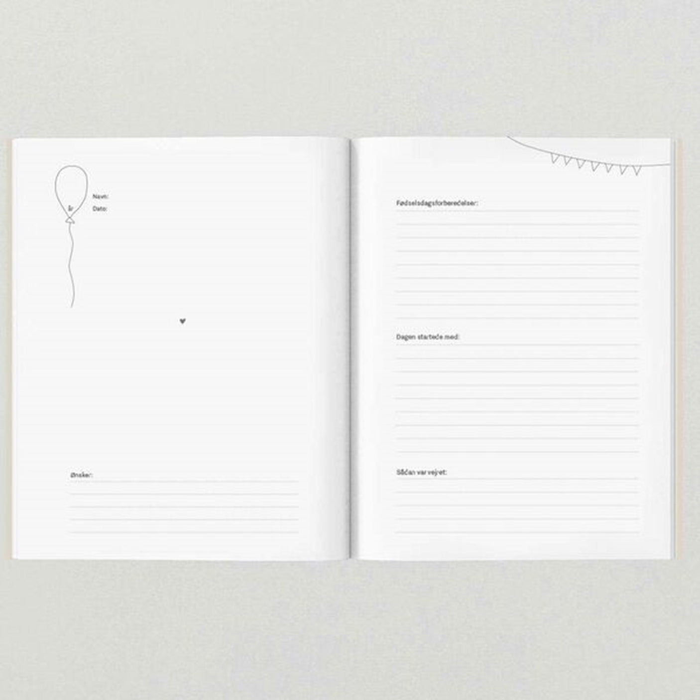 WITHWHITE Fødselsdagsbogen Danish