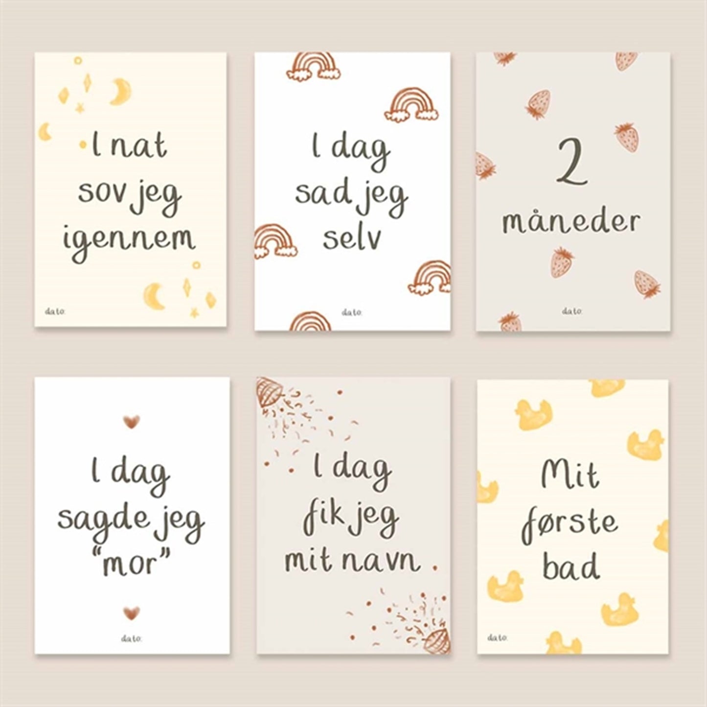 WITHWHITE Milestone Cards 35 Cards