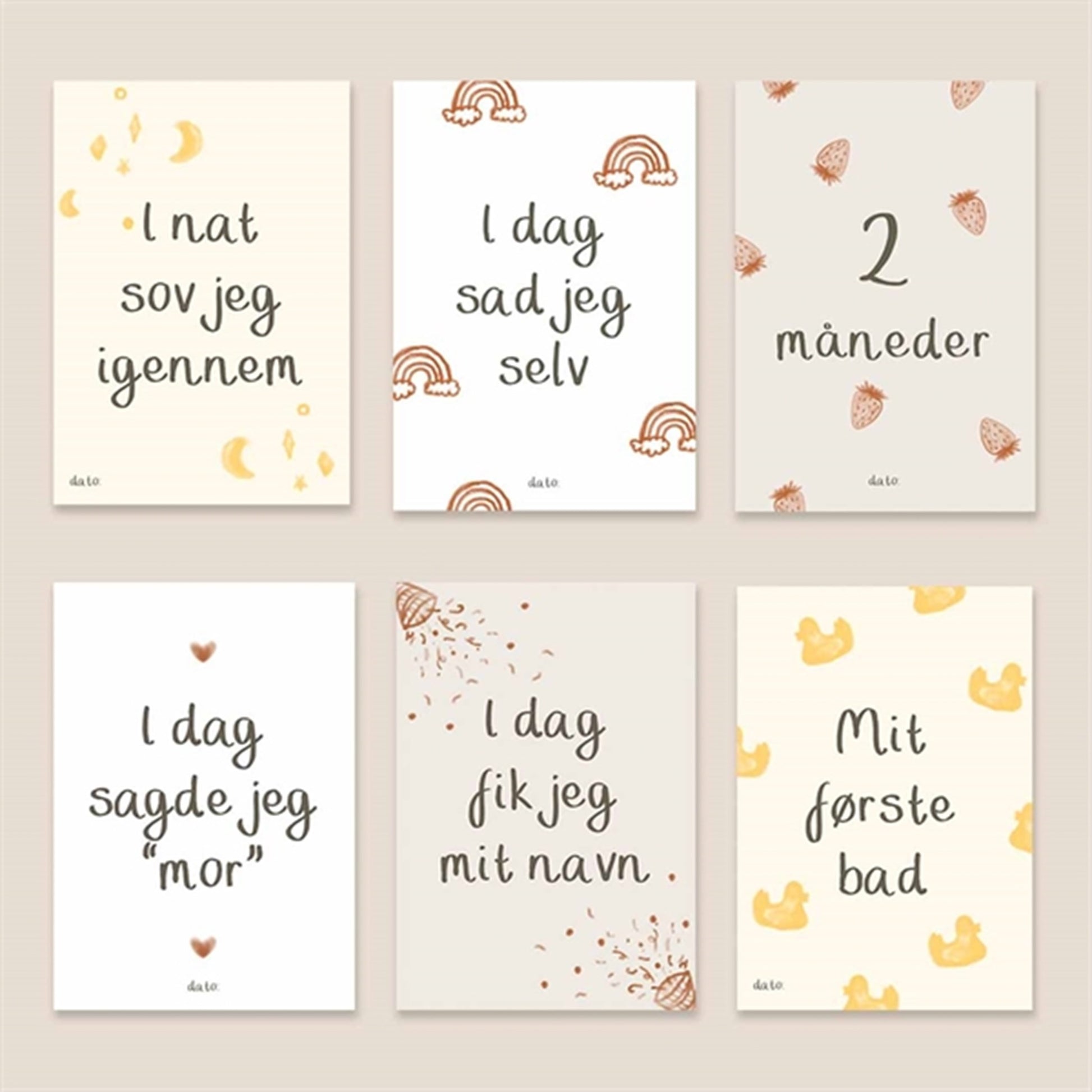 WITHWHITE Milestone Cards 35 Cards