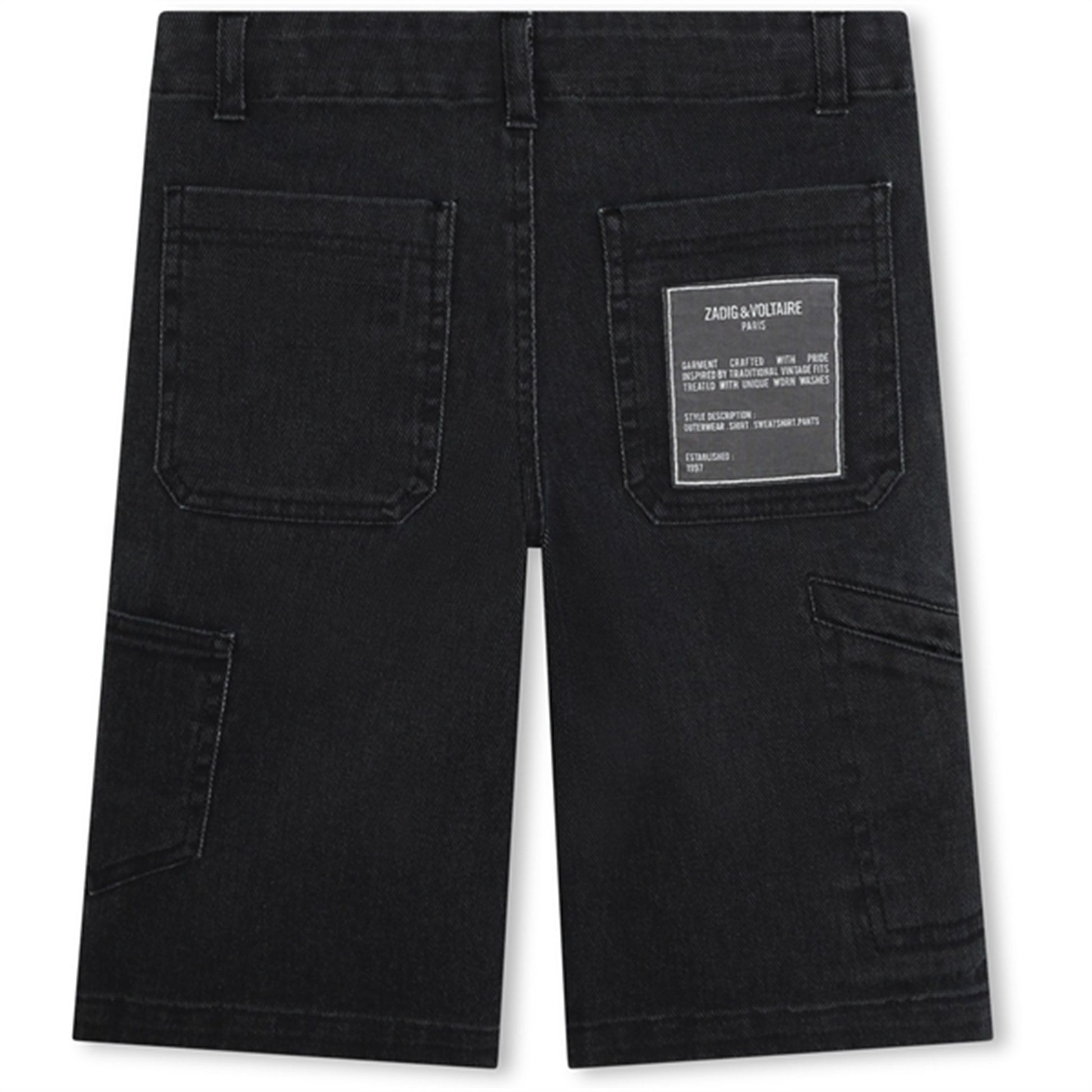 Zadig & Voltaire Black Bermuda Shorts