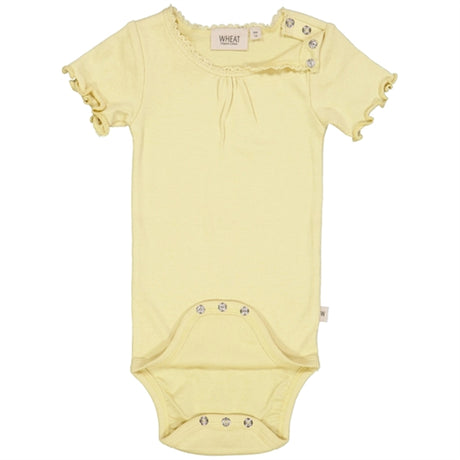 Wheat Yellow Dream Rib Lace Body