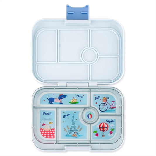 Yumbox Original 6 Rum Lunchbox Hazy Gray Paris