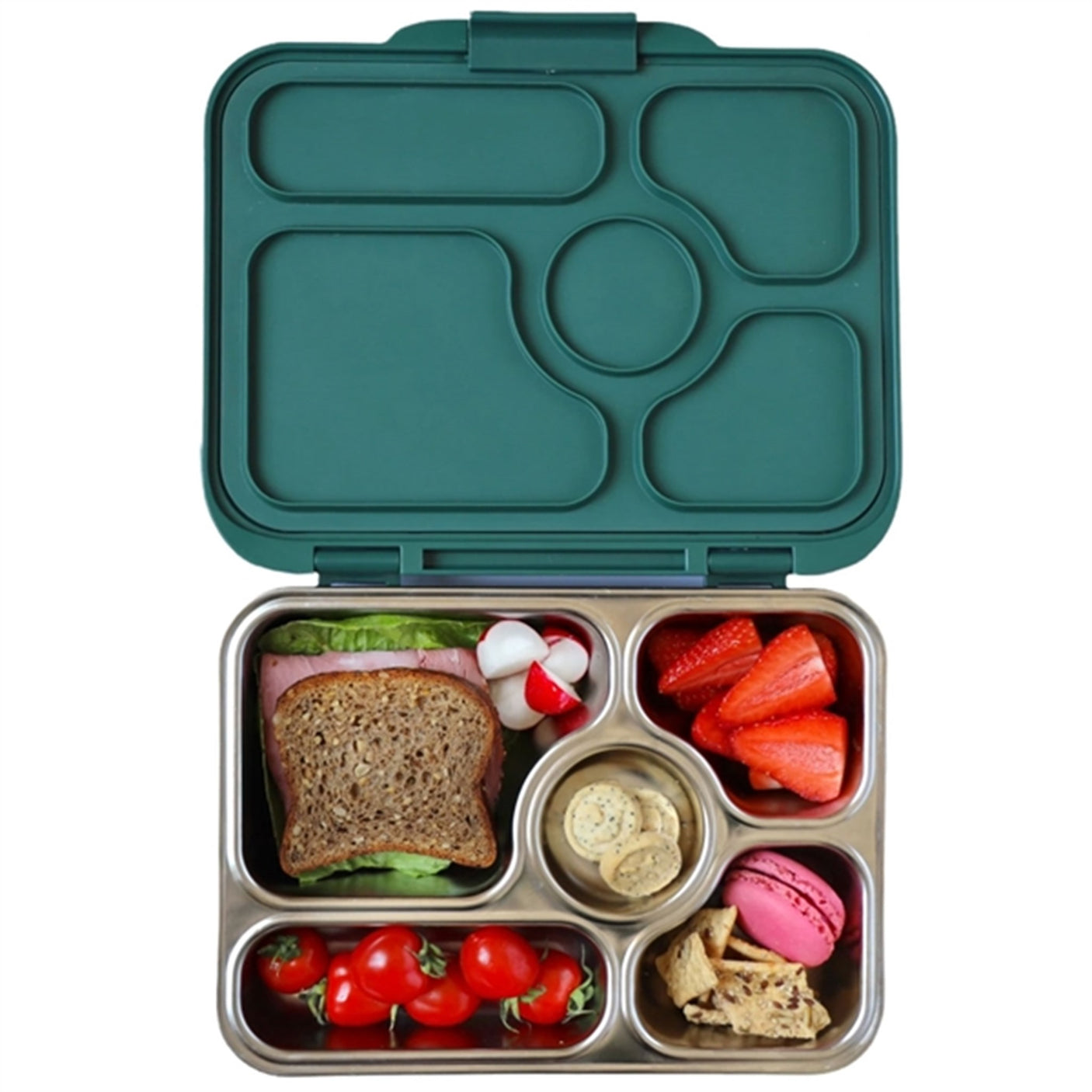Yumbox Presto Stainless Steel Lunch Box Kale Green